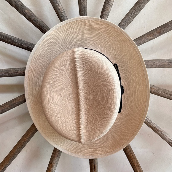 POLO by RALPH LAUREN Genuine Vtg Panama Fine Straw Hat Made in England Very Rare main image 9